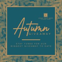 Leafy Fall Giveaway Instagram Post