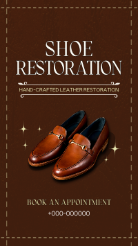 Premium Shoe Restoration Instagram Reel Design