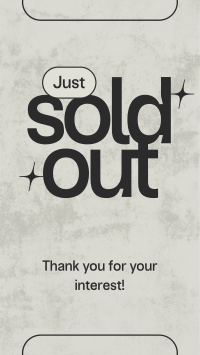 Sold Out Minimalist YouTube Short