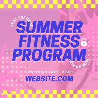 Summer Fitness Training Instagram Post Design