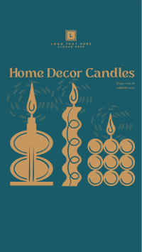 Home Decor Candles Facebook Story