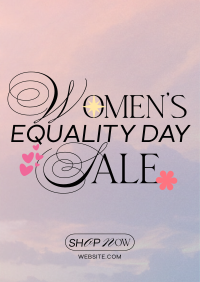 Minimalist Women's Equality Sale Flyer