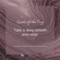 Artistic Relax Quote Instagram Post Design