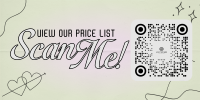 Coquettish Price List Twitter Post Design