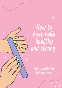 How to keep nails healthy Poster