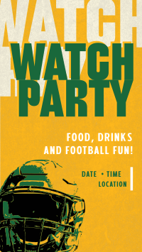 Football Watch Party Facebook Story Design