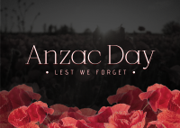 Anzac Poppies Postcard