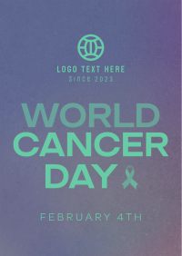 Minimalist World Cancer Day Poster