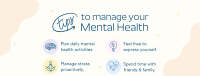 Mental Health Tips Facebook Cover Design