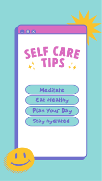 Self Care Tips Instagram Story Design