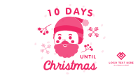 Cute Santa Countdown Facebook Event Cover