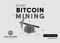 Start Crypto Mining Postcard