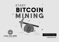 Start Crypto Mining Postcard