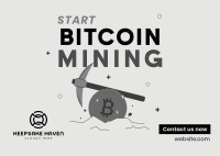 Start Crypto Mining Postcard Image Preview