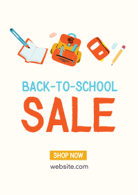 Fantastic School Sale Flyer Design