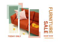 Furniture Sale Postcard Design