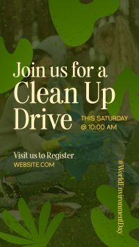 Clean Up Drive Facebook Story Design