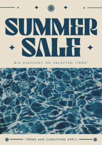 Retro Summer Sale Poster