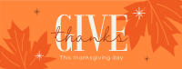 Minimalist Thanksgiving Facebook Cover Design