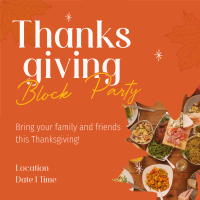 Thanksgiving Block Party Instagram Post