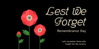 Poppy Remembrance Day Twitter Post