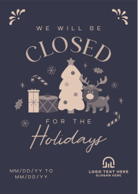 Closed for the Holidays Flyer Design