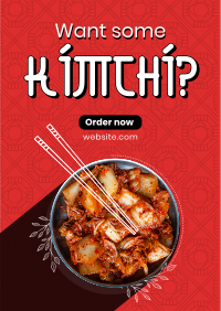 Order Healthy Kimchi Flyer