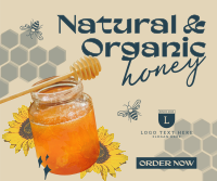 Delicious Organic Pure Honey Facebook Post