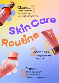 Skin Care Routine Flyer