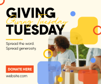 Minimal Giving Tuesday Facebook Post