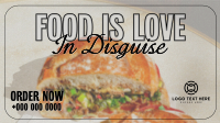 Food Love Quote Facebook Event Cover