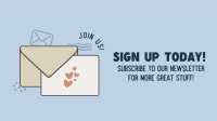 Newsletter Sign Up Facebook Event Cover