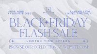 Retro Minimalist Black Friday Facebook Event Cover Design