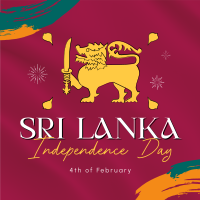 Sri Lanka Independence Linkedin Post Design