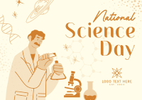 Science Season Postcard Design