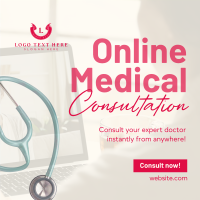 Expert Online Doctor Linkedin Post Design