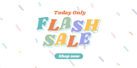 Flash Sale Multicolor Twitter Post