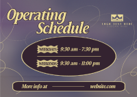 Soft Operating Hours Postcard