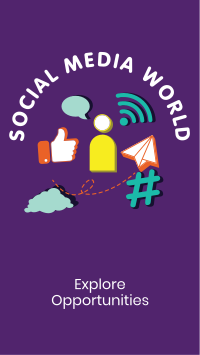 Social Media World Instagram Story Design