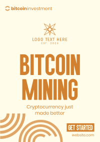 Start Bitcoin Mining Poster