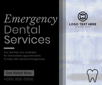 Corporate Emergency Dental Service Facebook Post