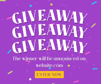 Confetti Giveaway Announcement Facebook Post