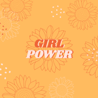 Girl Power Linkedin Post Design