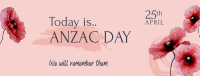 Anzac Day Message Facebook Cover