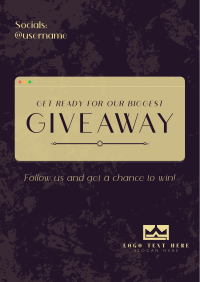 Elegant Sleek Giveaway Flyer