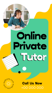 Online Private Tutor Facebook Story