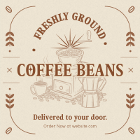 Vintage Rustic Coffee Instagram Post Image Preview