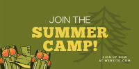 Summer Camp Twitter Post