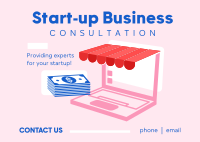 E-commerce Business Consultation Postcard