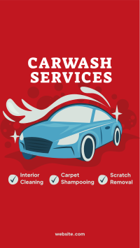 Carwash Services List Facebook Story